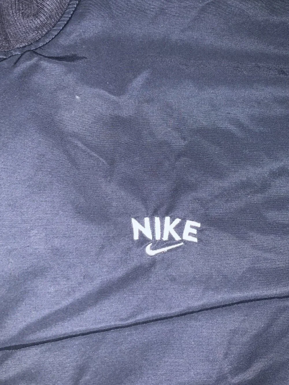 Nike Girls Youth Large 12-14 Pink Blue Cotton/Nylon Windbreaker W/ Logo VTG